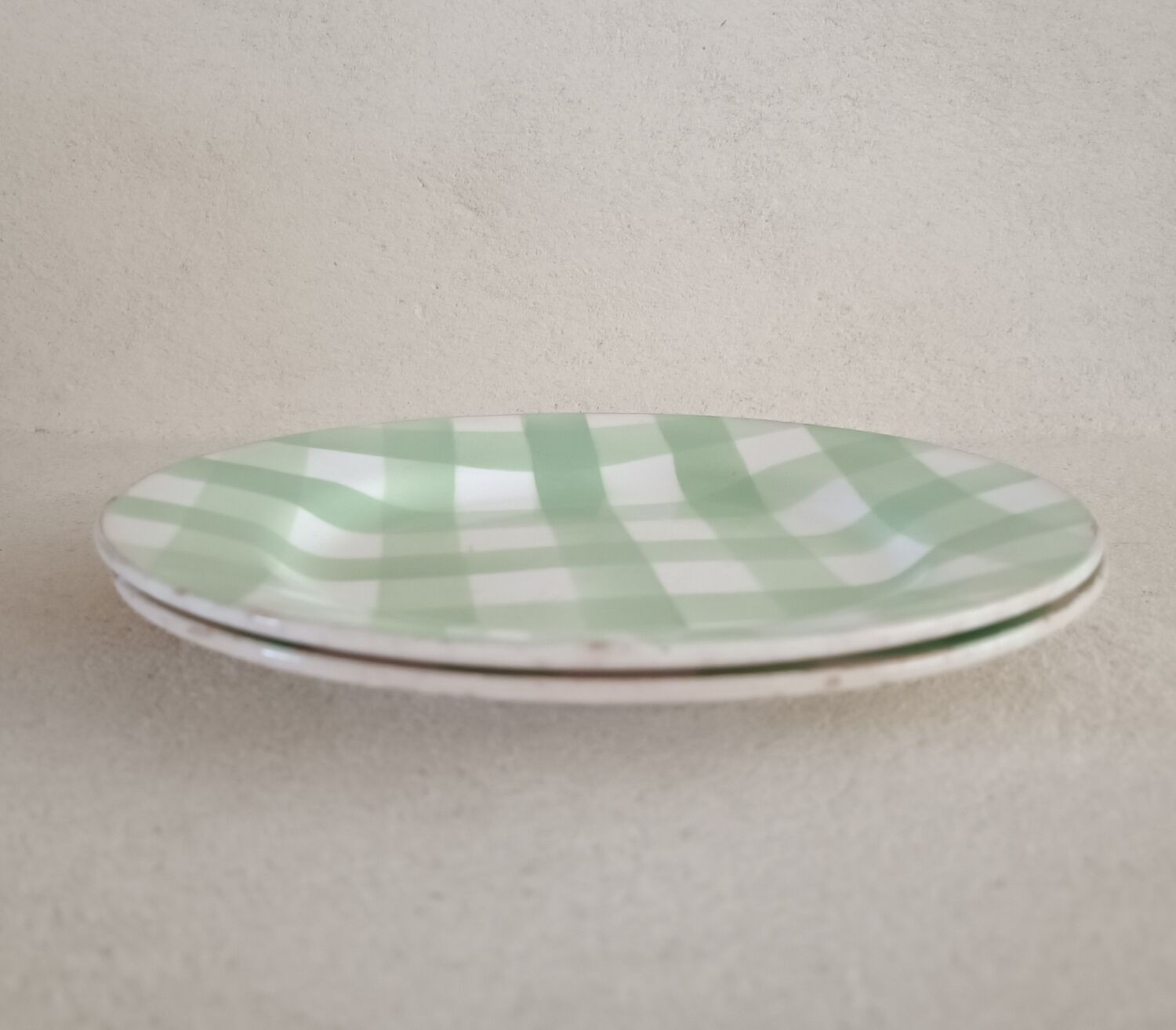 Lot de 2 assiettes Digoin Sarreguemines