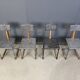 Vintage industrial chairs, 1970s - set of 4