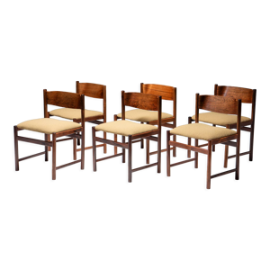 5 chaises en palissandre