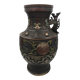 Asian cloisonné bronze vase with floral decoration, 19th century