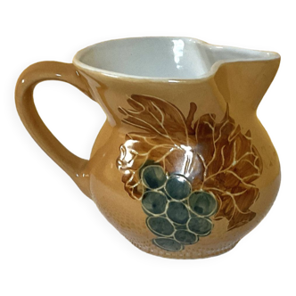 Caramel and grape colored wine pitcher
