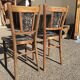 Pair of baumann wooden bistro chairs circa 1905