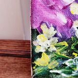 Oil on canvas flower garden