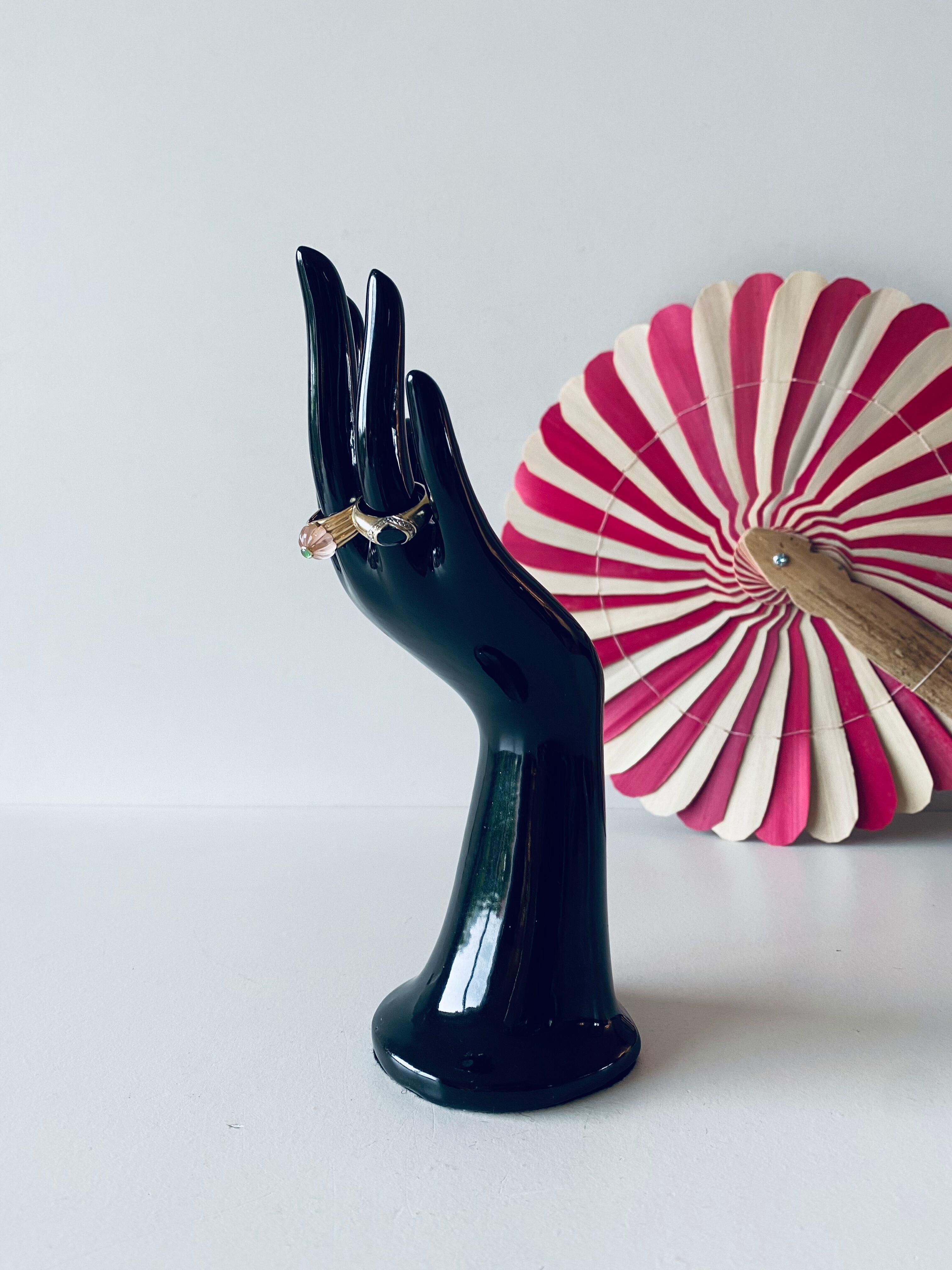 Hand vase and ceramic jewelry holder