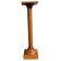 Fluted wooden column pedestal