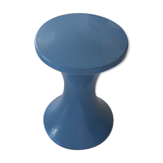 Tabouret tamtam bleu stamp