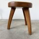 Pair of Henri Bataille oak stools