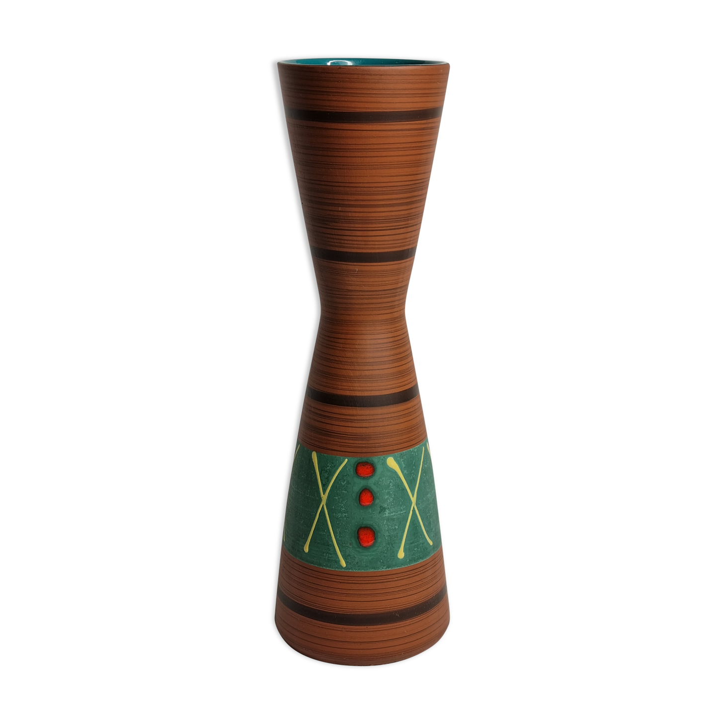 Vase diabolo West Germany by Carstens Tönnieshof, 36 cm