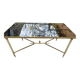 Vintage Coffee Table 60s-70s Gold Brass Hollywood Regency/Jansen Style