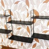 Wall-mounted metal shelf, 1960