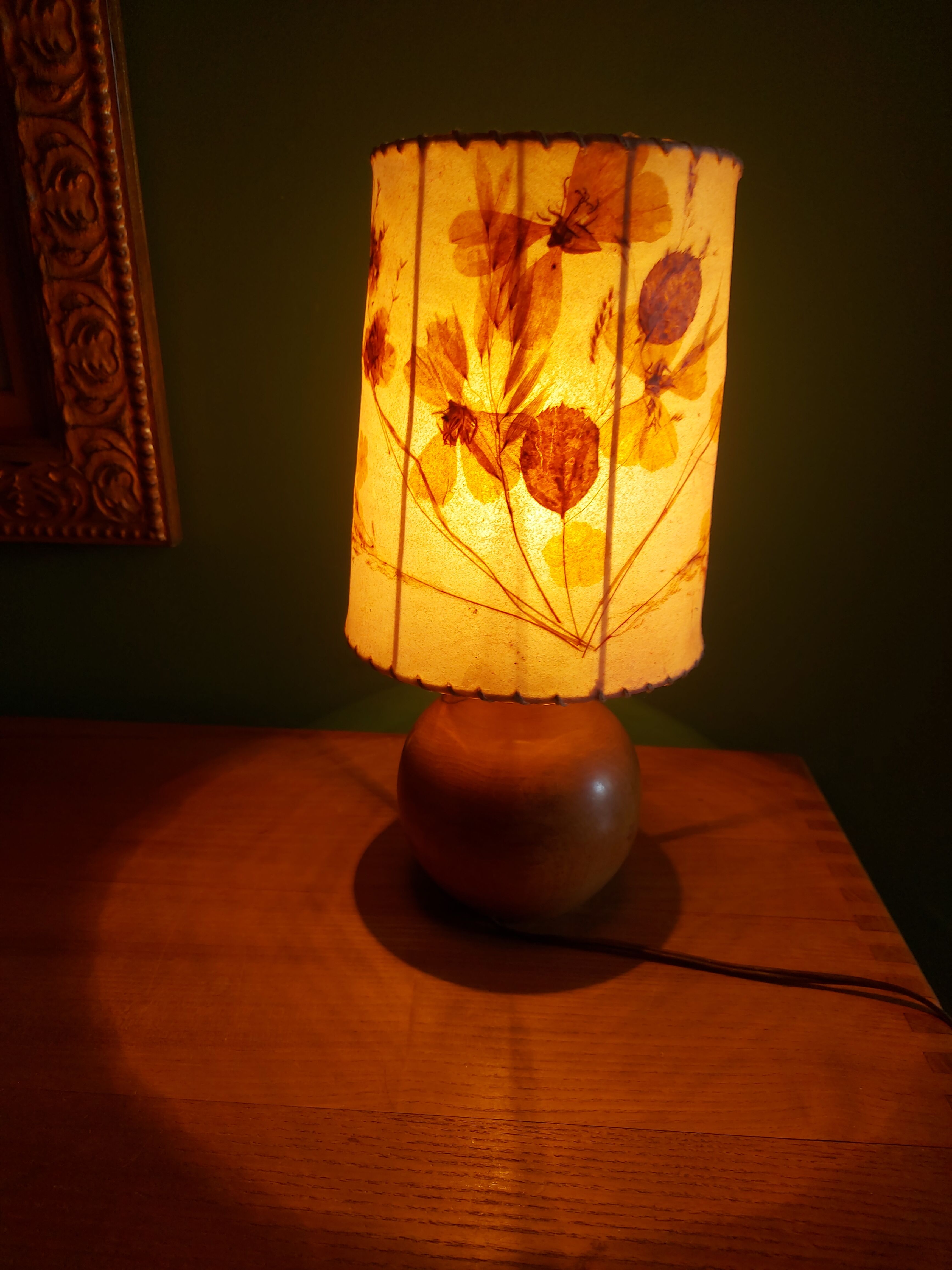Lampe vintage en bois
