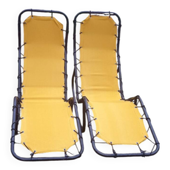 Lot de 2 chaises longues