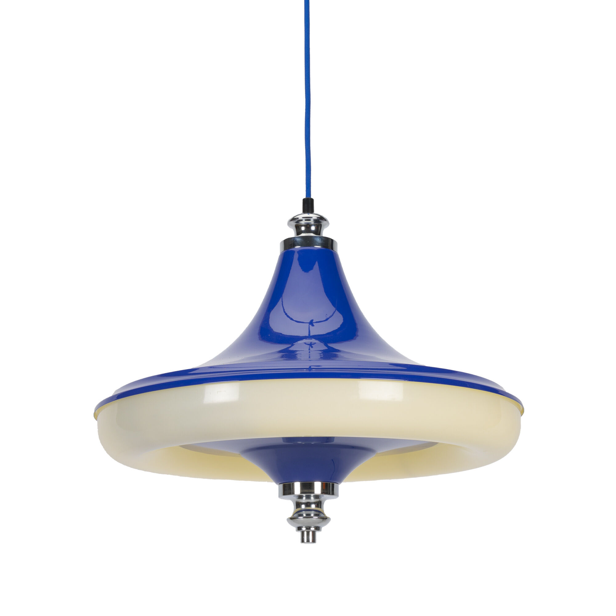 Blue Space Age 05652/01 Pendant Lamp for Massive