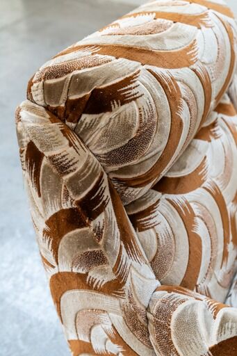 Canapé-lit 3 places avec 2 fauteuils, années 1970