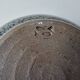 Speckled grey ceramic flowerpot vase Signed Gérald POTT (diameter 12