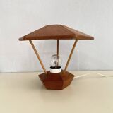 80s pine lamp