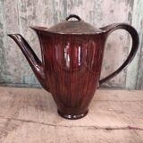 Mid Century French coffee set for 4, faïence Salins, model Bahamas