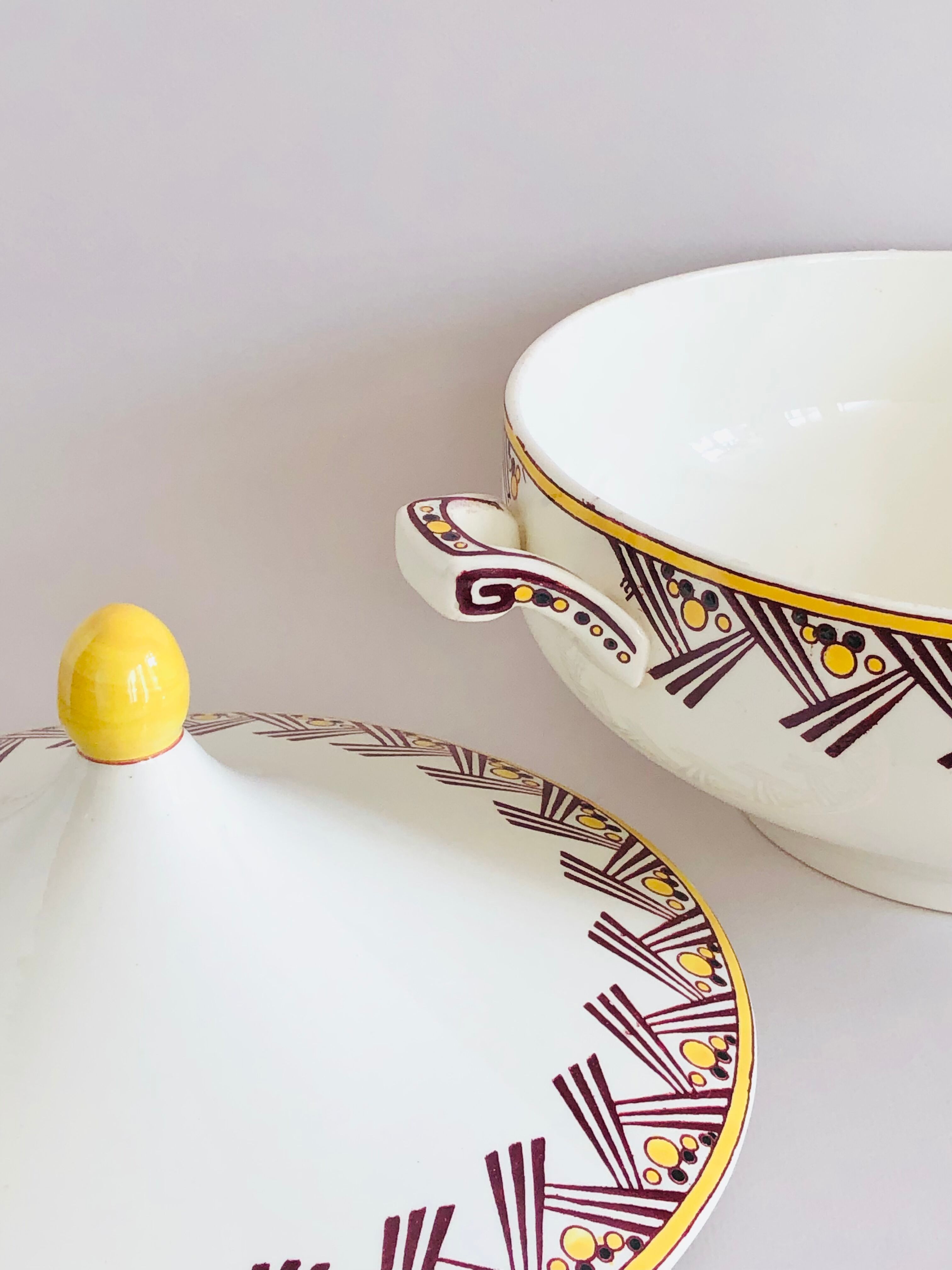 Vintage ceramic soup kitchen Boch, Belgium