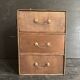 Small antique wooden drawer unit with floral painting, 1900.