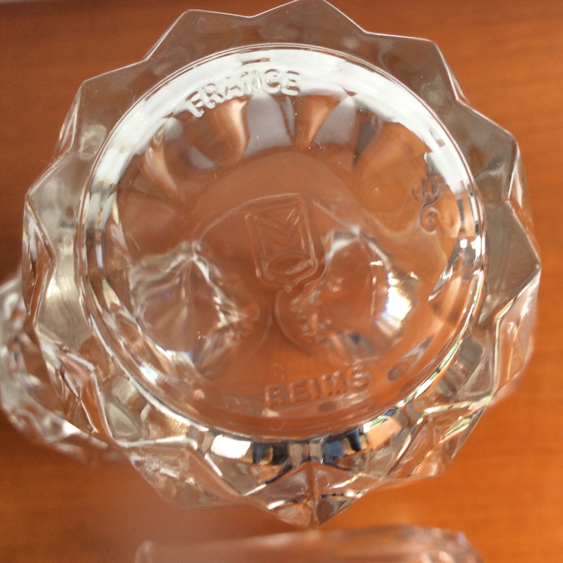 Set of 4 glassware Reims France