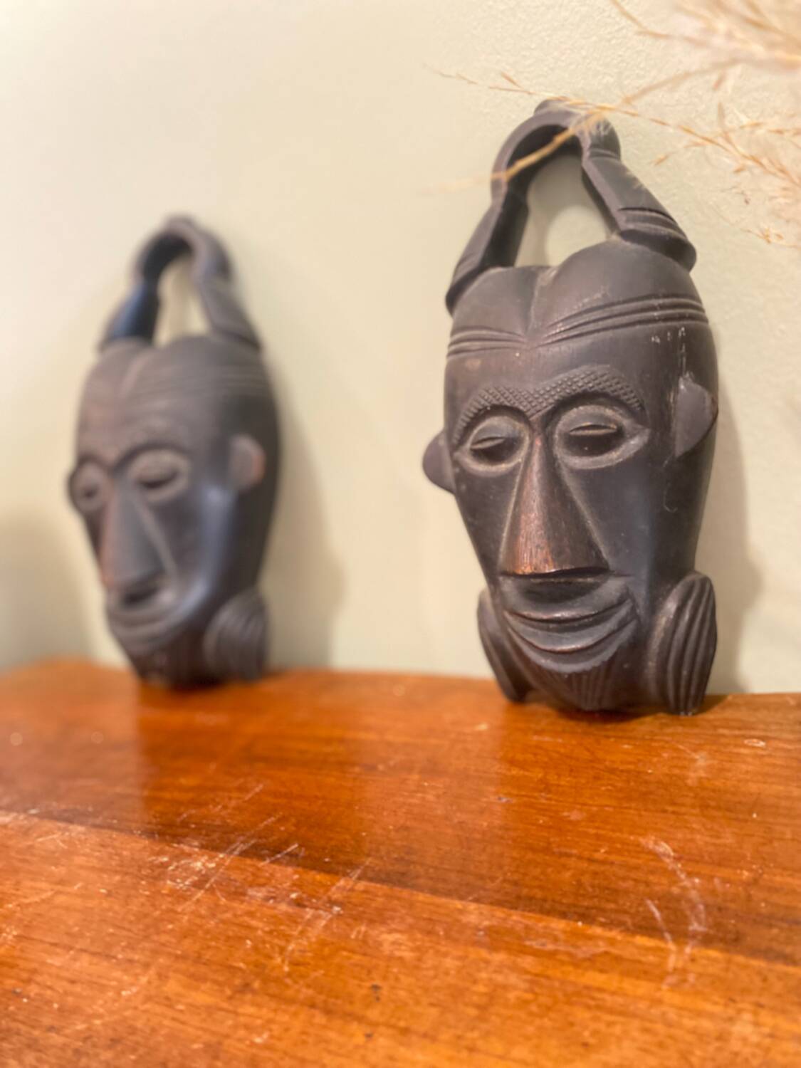 Pair of ethnic masks