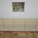 Beige boucle modular sofa, 1970