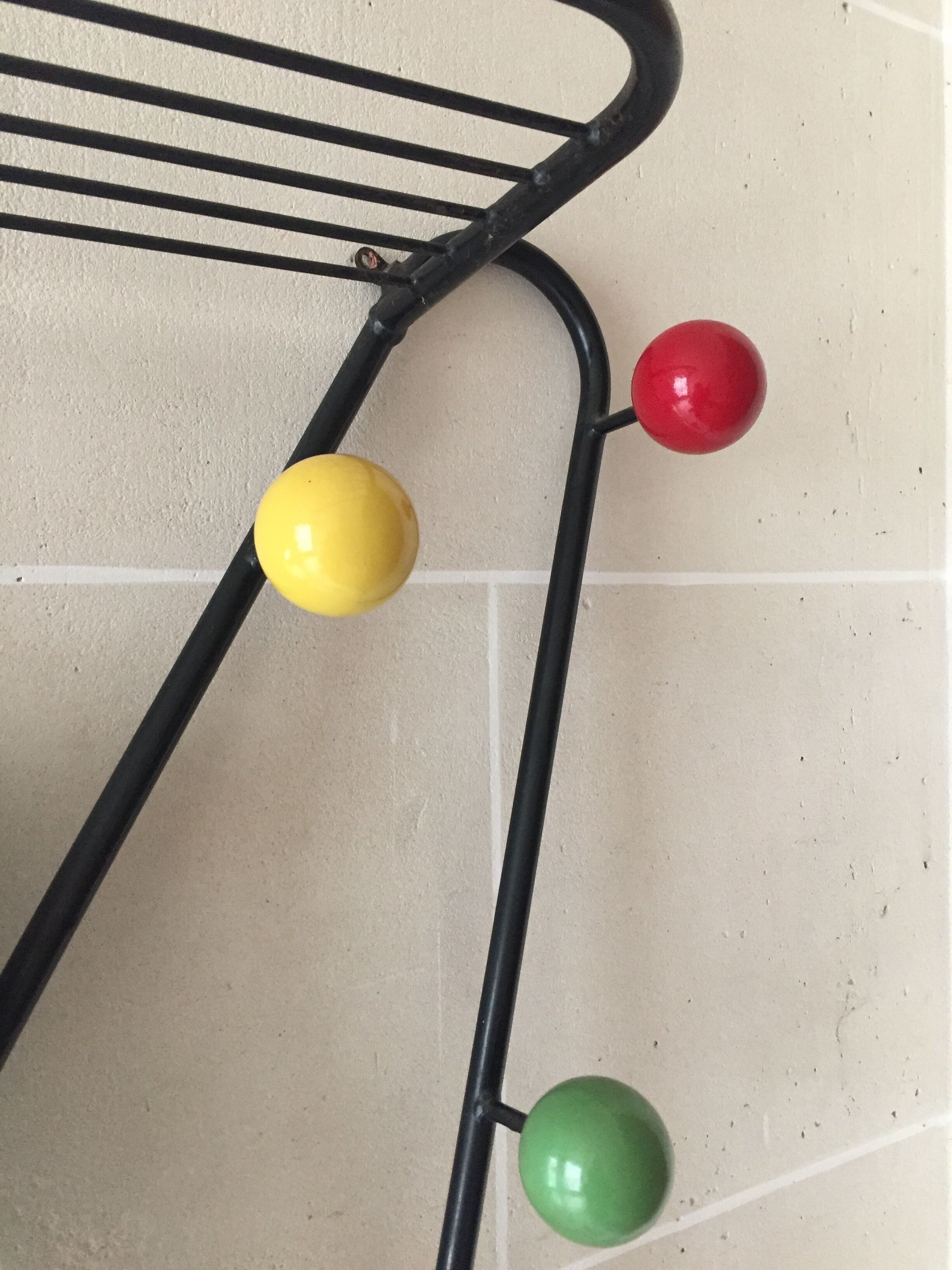 Multicolored ball coat hanger - 50s