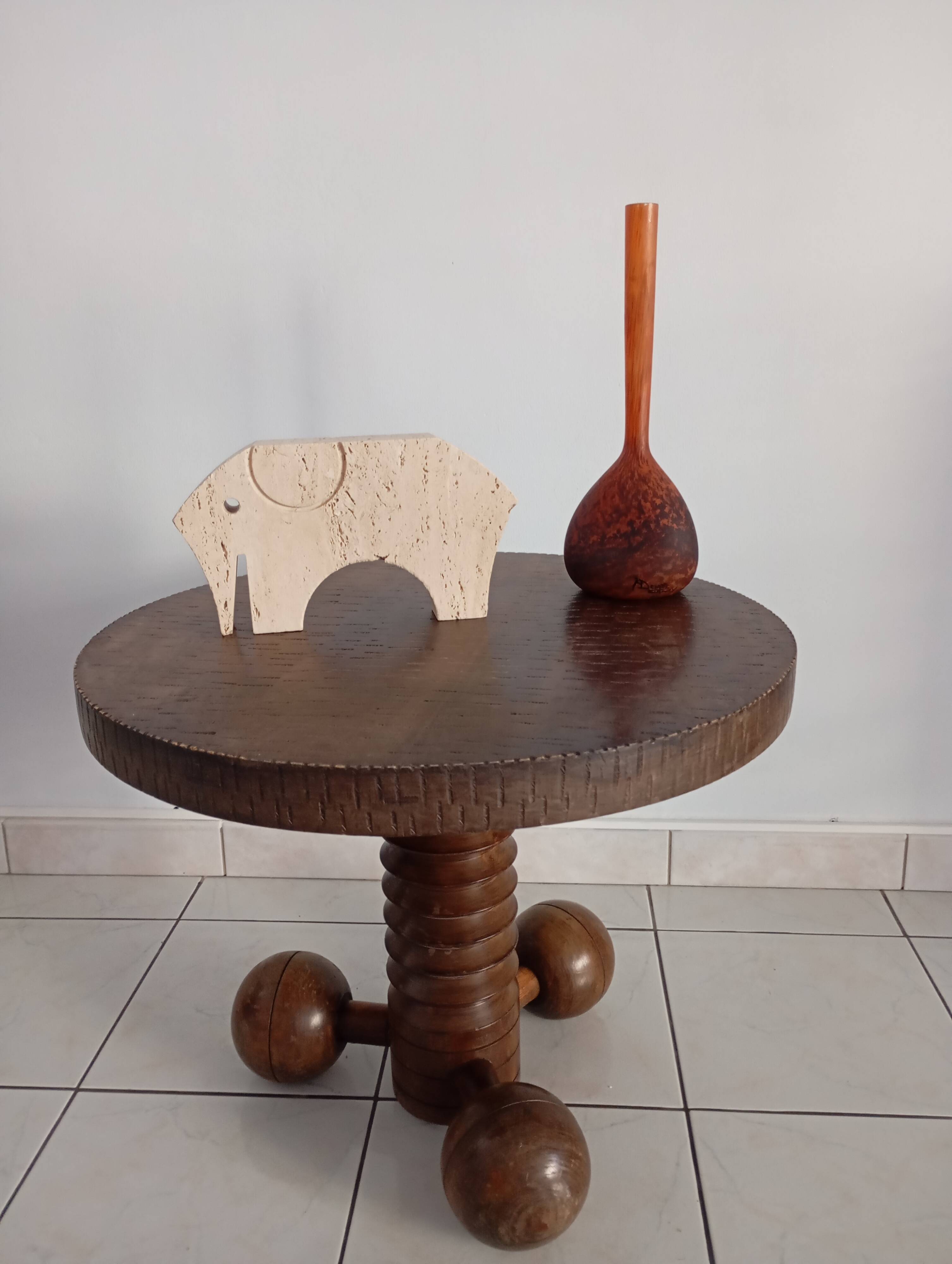 Charles Dudouyt style Pedestal Table