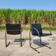 Set 6 postmodern black Dutch design Circel chair Metaform