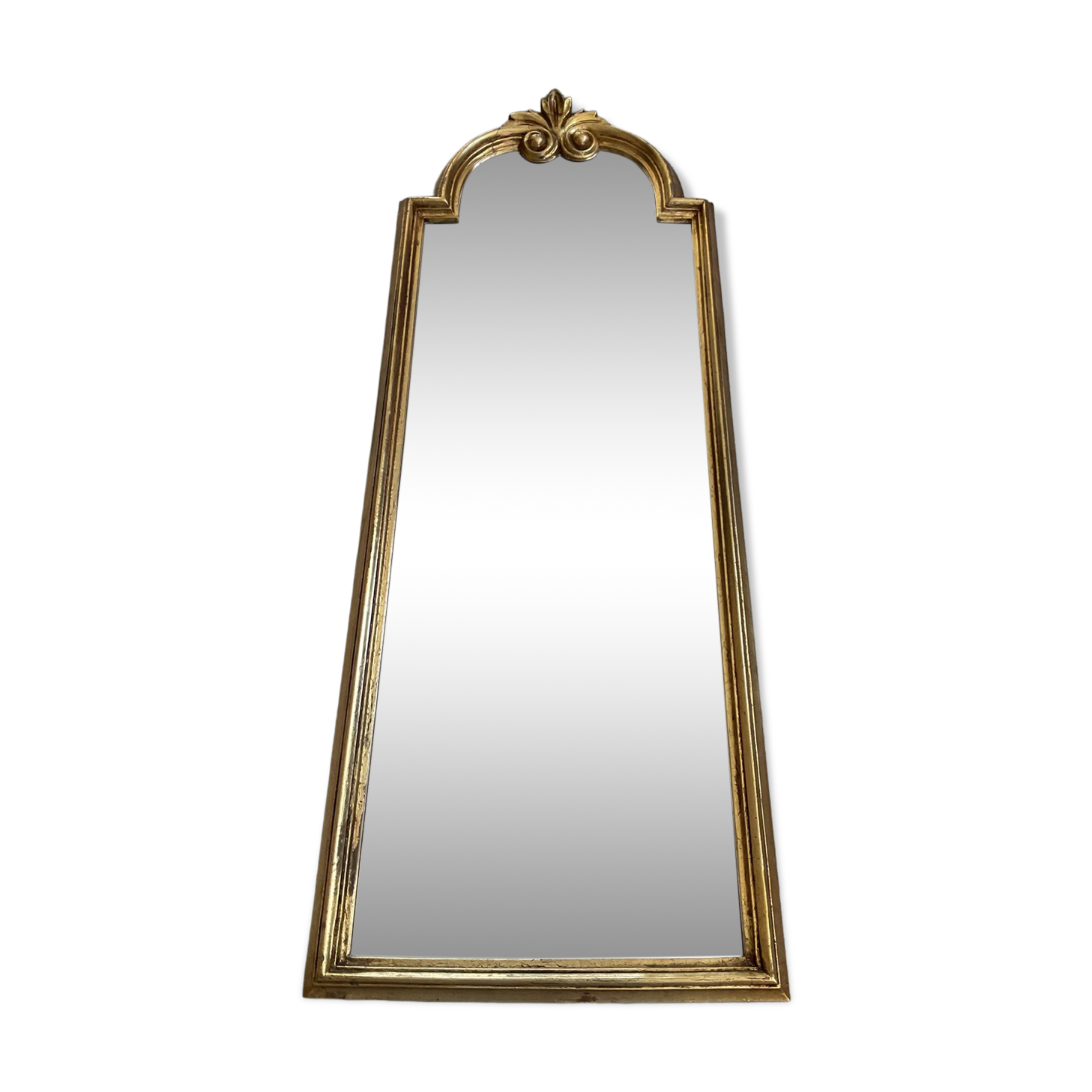 Vintage gold baroque mirror from the 1970s.