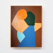Come closer minimalist painting couple