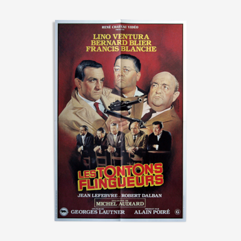 Affiche cinéma "Les Tontons Flingueurs" Blier Ventura Blanche