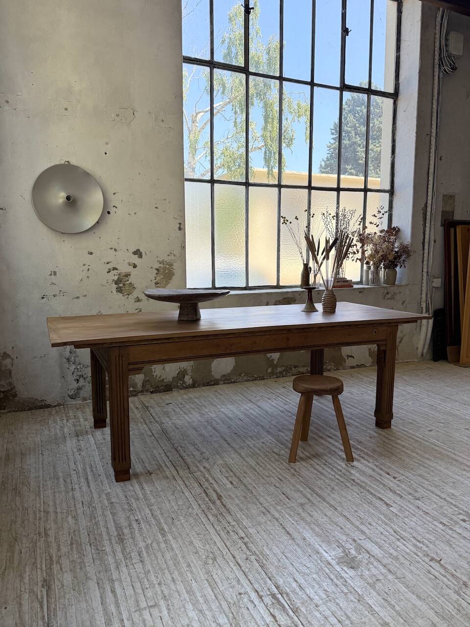 Country farmhouse table in solid beech and oak 2.5m XL