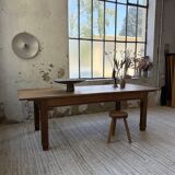 Country farmhouse table in solid beech and oak 2.5m XL