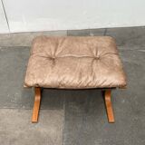 Modern Mid-Century Norwegian Siesta Pouf in Leather by Ingmar Relling for Westnofa, 1960s