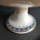 French vintage cake plate or cake stand for desserts or fruit, Sarreguemines, mod. Myosotis