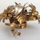 Gold metal wall lamp