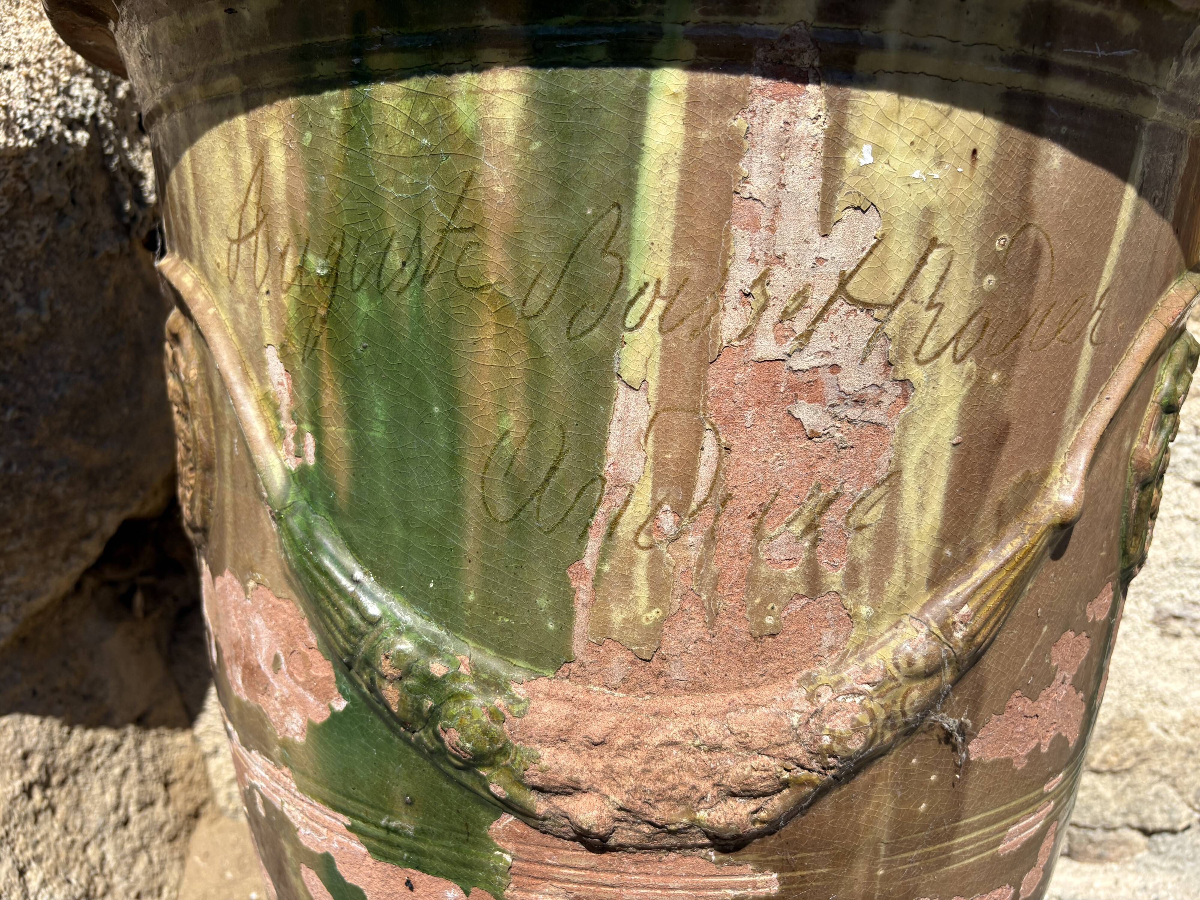 Large antique Anduze vase Boisset Rodier 19th century