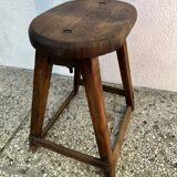 Industrial wooden stool