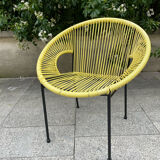 Vintage armchair scoubidou