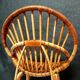 Fauteuil enfant en rotin vintage