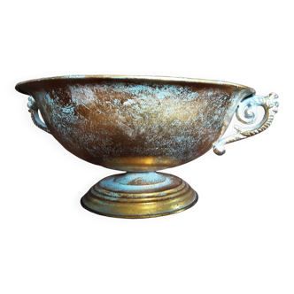 Large Medici style metal bowl