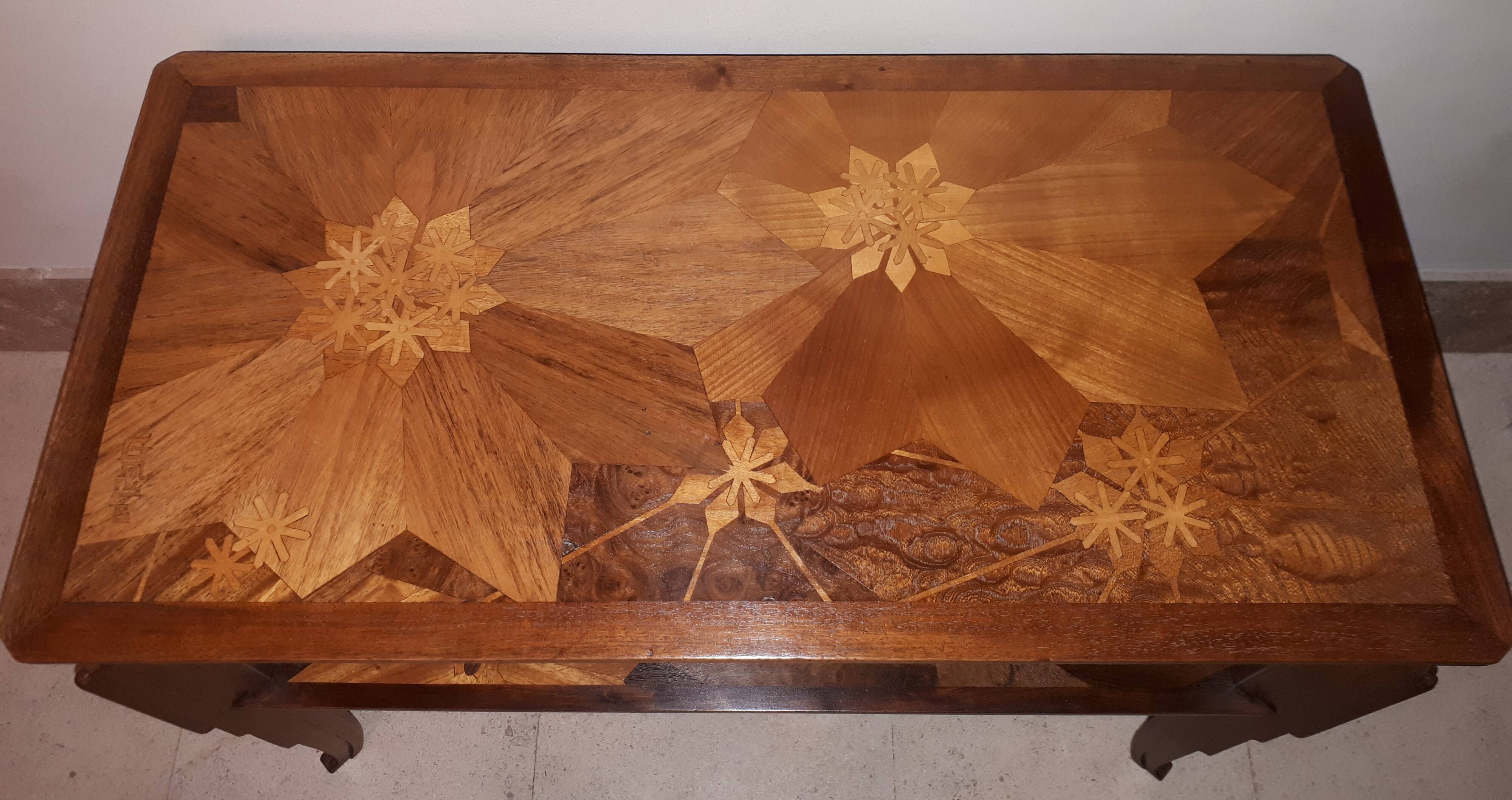 Table basse Art Nouveau Gallé