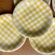 6 plates with starter or dessert Salins model Saint Raphaël yellow
