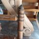 Antique bistro coat rack made of turned wood