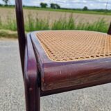 Baumann gondola chair in wood and cane