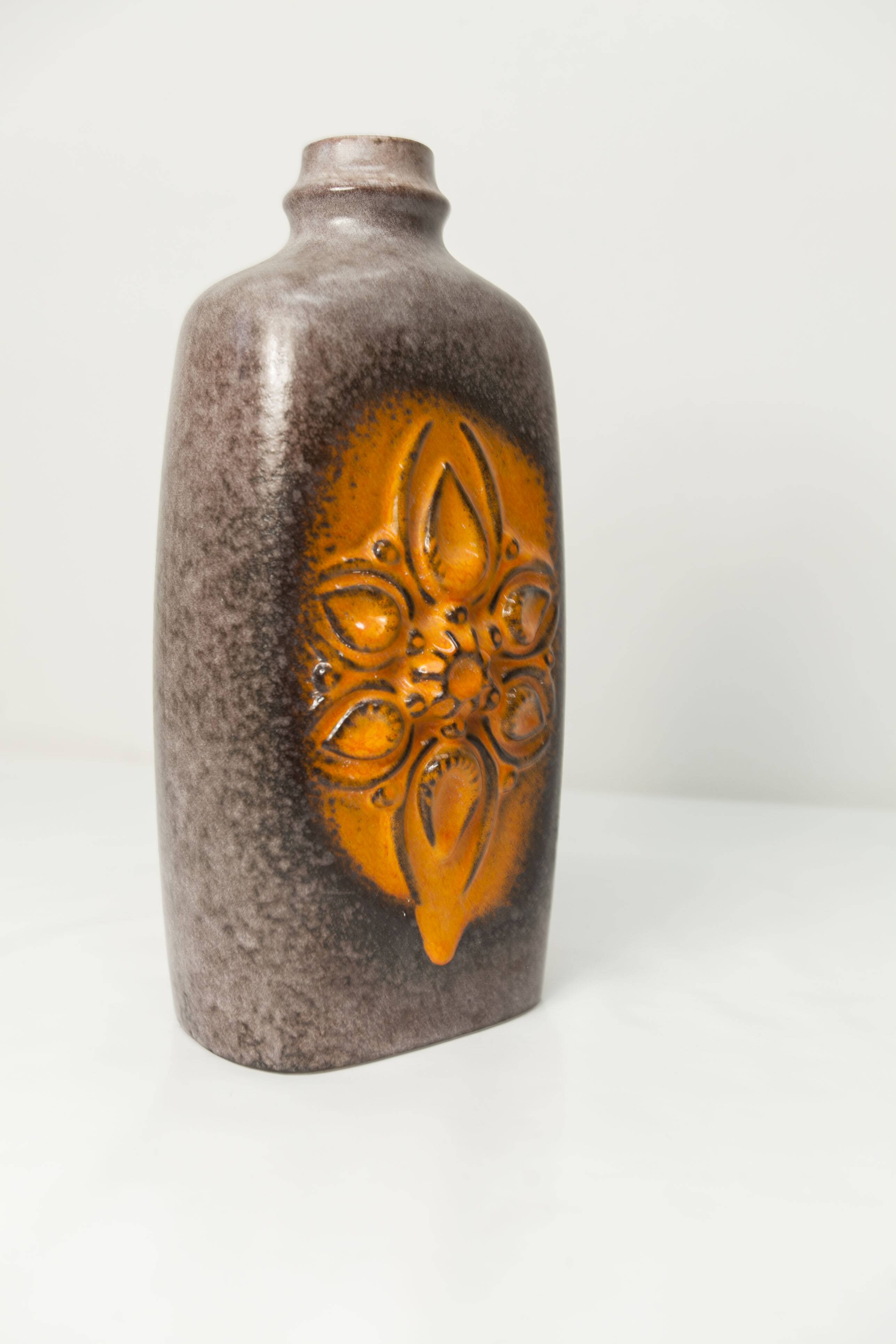Ceramic vase Strehla Keramik, Germany 1960s, 30cm