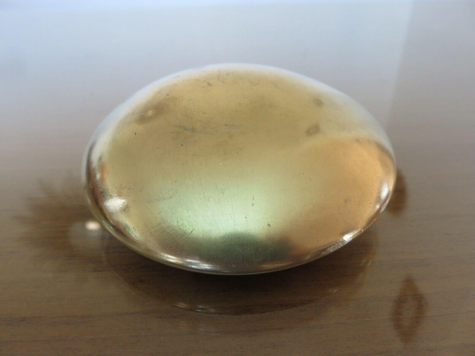 Series of 4 Scandinavian "pebble" ashtrays in bronze 70s