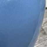 Vase balustre en céramique bleu uni minimaliste