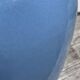 Minimalist plain blue ceramic baluster vase